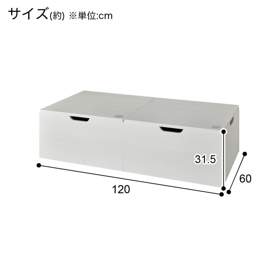 小上がり収納(KOA12060 WW） リビング収納 ディスプレイラック 棚 キャビネット ニトリ 