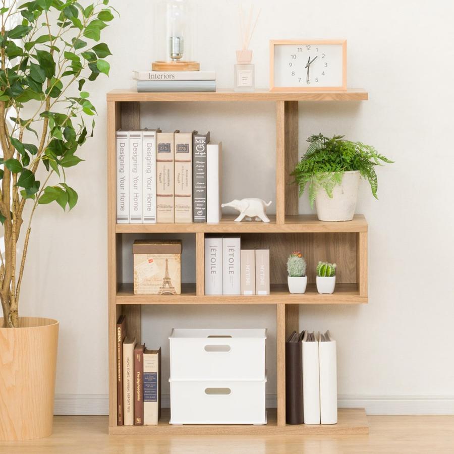 ニトリ　ラック・本棚 ナチュラル 木製 ニトリ（NITORI） 簡単組み立てシェルフ(Nクリックシェルフ 7092LBR