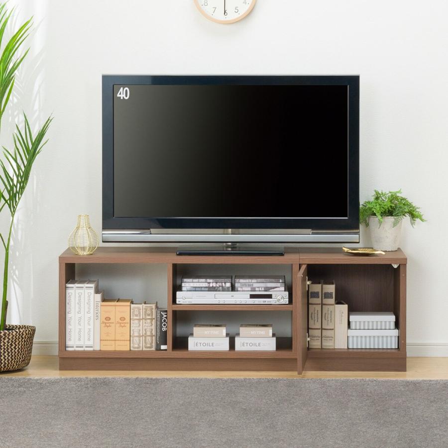 ニトリ ローボードTU01セット(ローボード90/サイドBOX 40扉 MBR