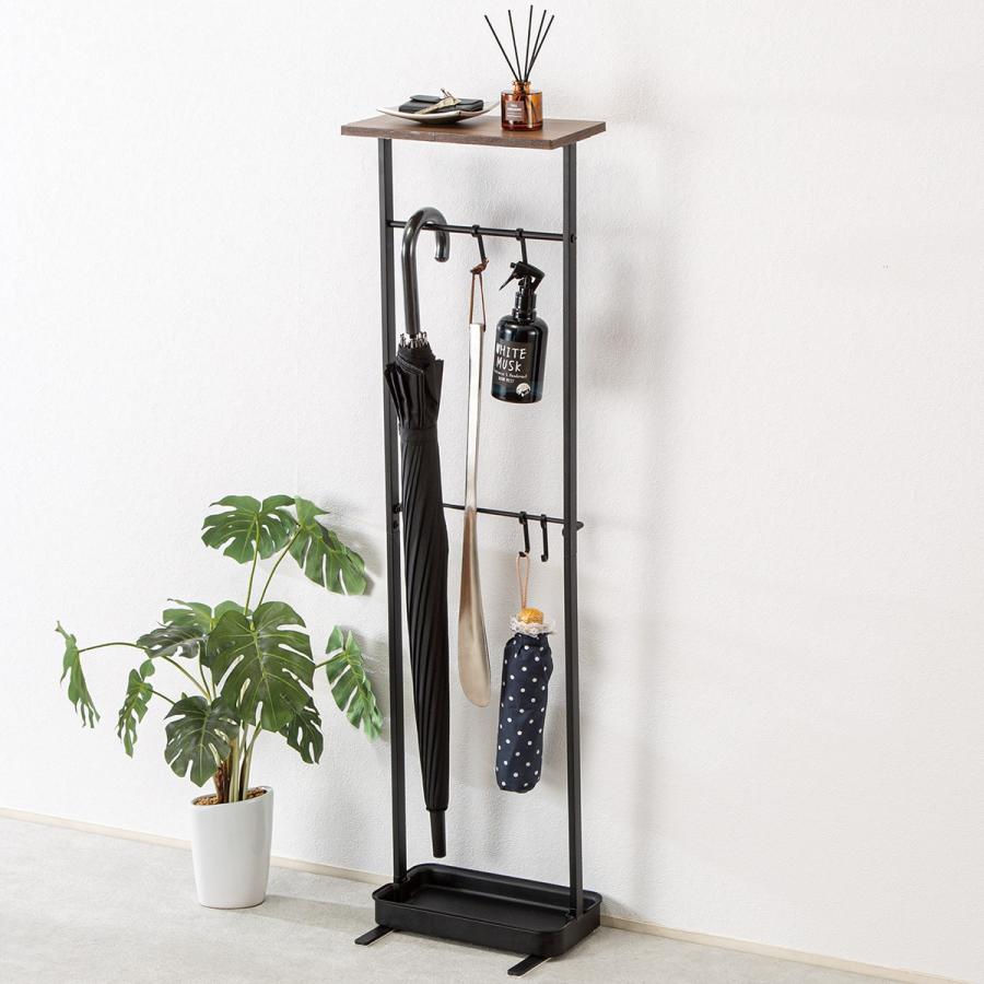 ニトリ 天板付き傘ハンガー(ブラック CC325001 T) 傘立て : ニトリ