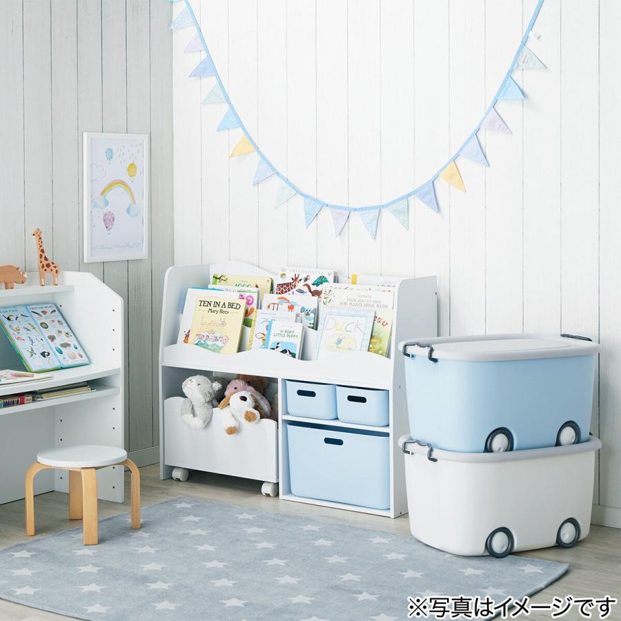 ニトリ キャスター付きトイボックス(ライトグレー/ホワイト ニトリ キャスター付きトイボックス(ライトグレー/ホワイト