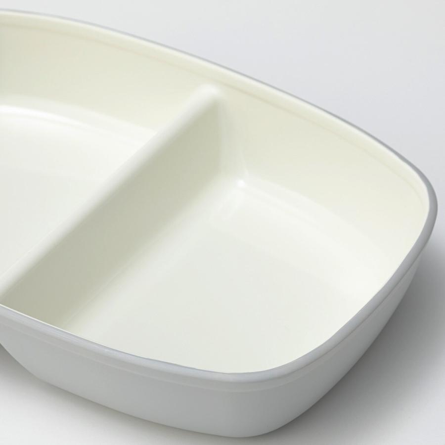 マジかる撥水滑り止め付二つ仕切り皿(ライトグレー) ニトリ 『玄関先迄納品』|nitori-net|06