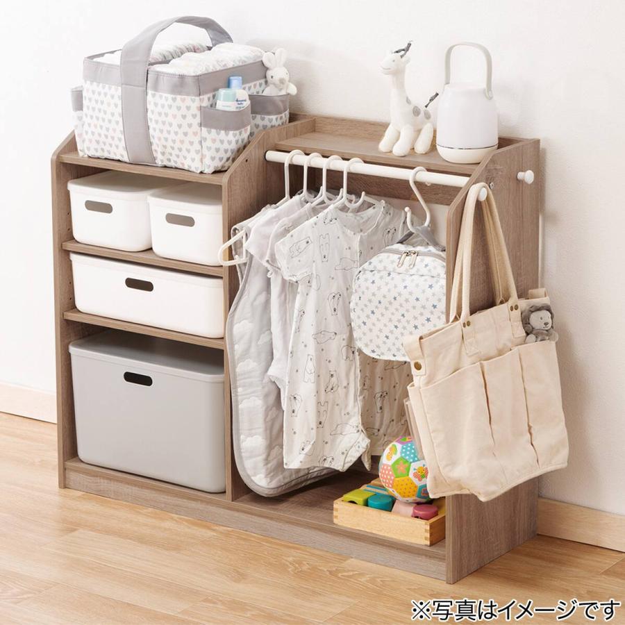 ニトリ（NITORI） キッズハンガーラック(セルフル ナチュラル