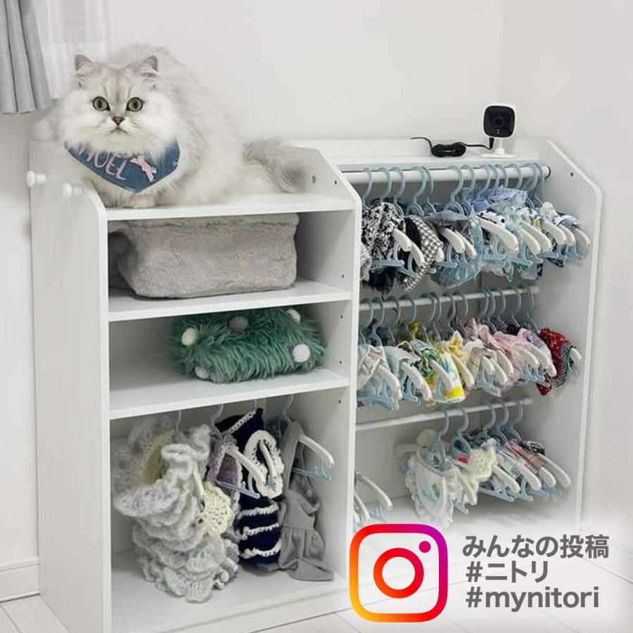 キッズハンガーシェルフ ナチュラル 【組立品】 キッズハンガーラック(セルフル ナチュラル) | ニトリネット【公式