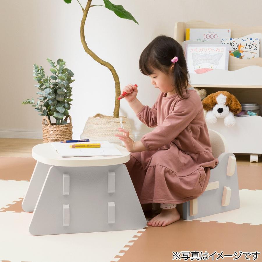やわらか素材 ふわふわ キッズテーブルセット 抗菌付き(グレー) ニトリ 『玄関先迄納品』 『1年保証』|nitori-net|09
