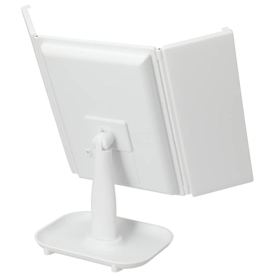 ニトリ（NITORI） LED3面テーブルミラー ピエリ(ホワイト) 鏡 ミラー