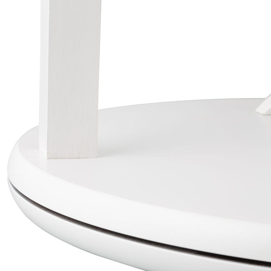 ニトリ（NITORI） 回転式スタンドミラー ハンガーラック付き2P(WH) 鏡