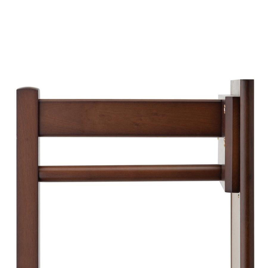 回転式スタンドミラー ハンガーラック付き2P(MBR) 鏡 ミラー スタンドミラー ウォールミラー 卓上ミラー ニトリ