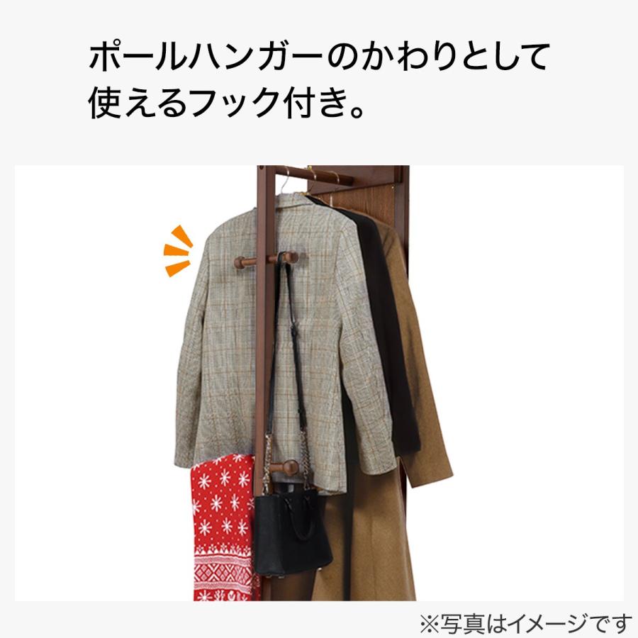 ニトリ（NITORI） 回転式スタンドミラー ハンガーラック付き2P(MBR) 鏡