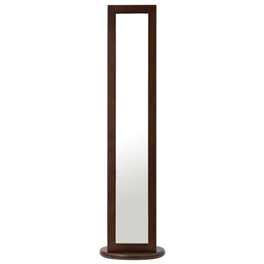 ニトリ 回転式スタンドミラー ハンガーラック付き2P(MBR) 鏡