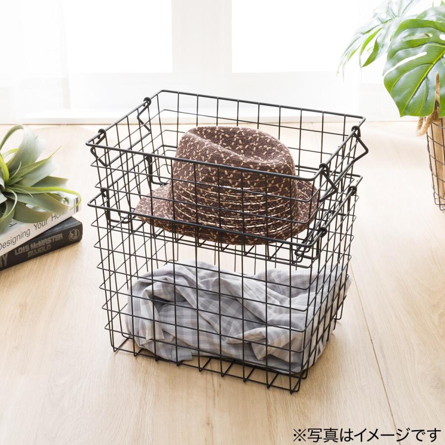 ニトリ（NITORI） 積み重ねできるワイヤーバスケット レギュラー