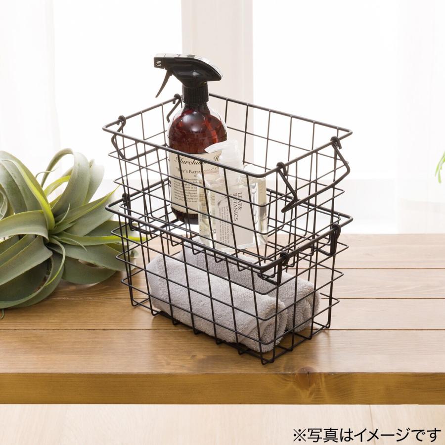 ニトリ（NITORI） 積み重ねできるワイヤーバスケット クォーター