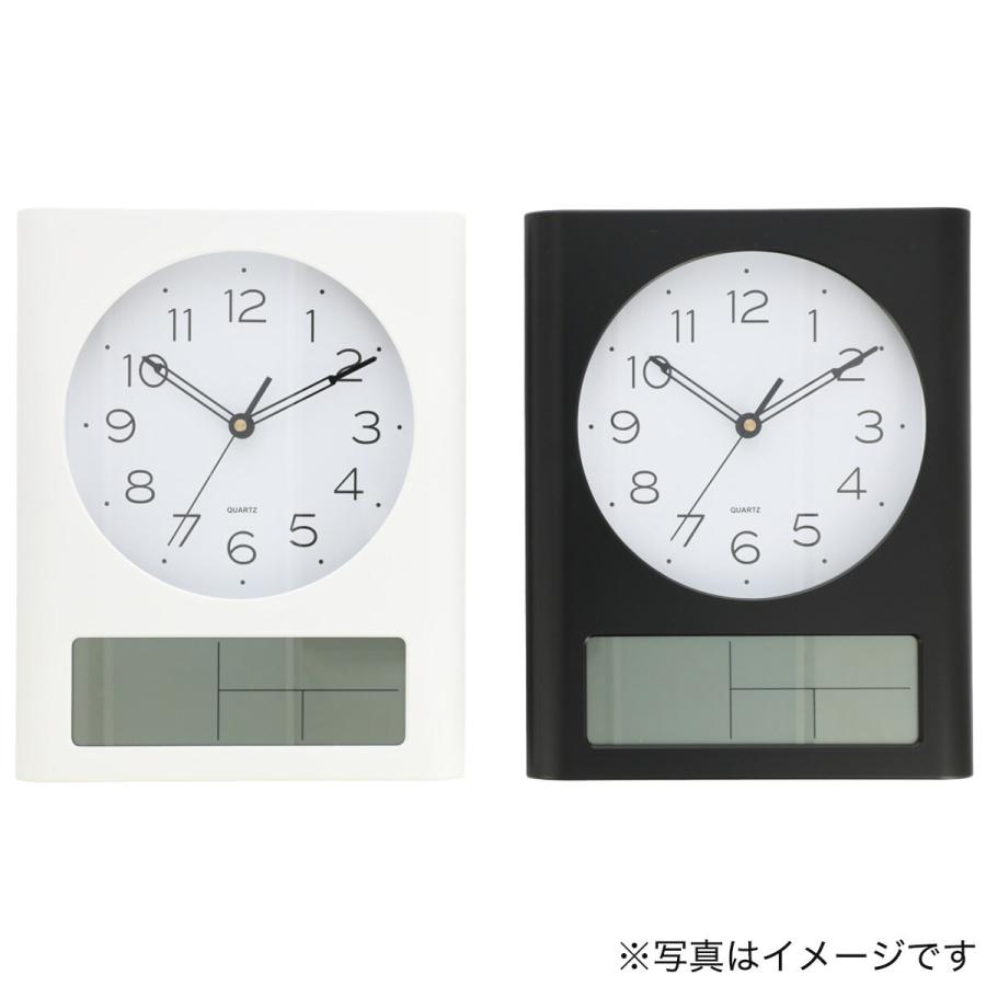 ニトリ（NITORI） 電波 夜間停止秒針 日付・曜日・温湿度デジタル表示