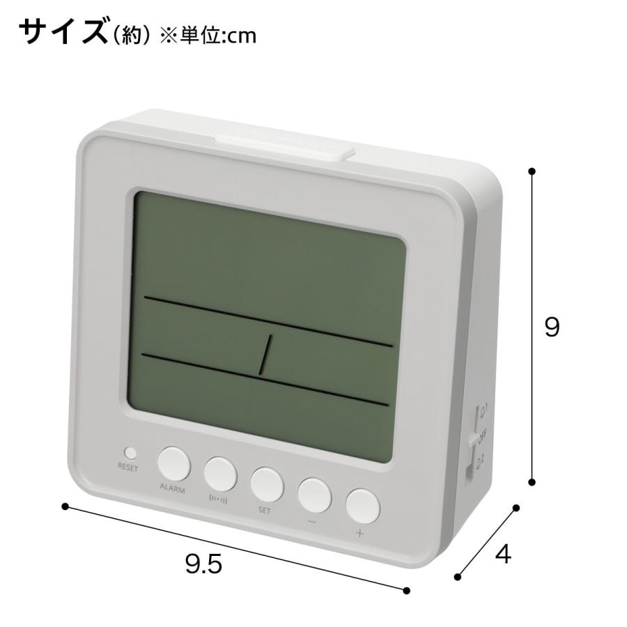 電波デジタル置時計(グレー 003SL) ニトリ｜nitori-net｜02