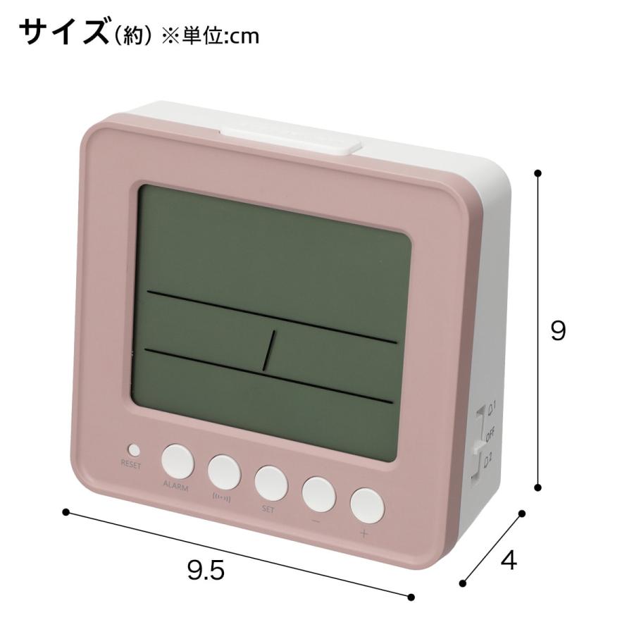 電波デジタル置時計(ライトローズ 003SL) ニトリ｜nitori-net｜02