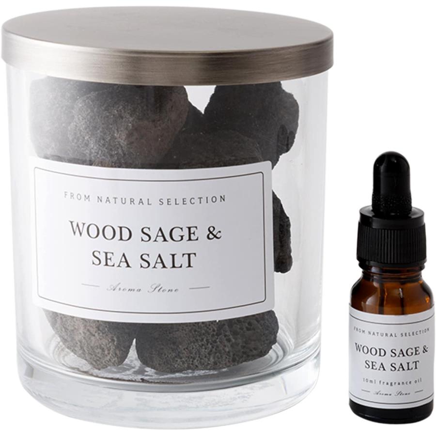 WOOD SAGE SEA SALT アロマキャンドルセット ニトリ（NITORI） ストーンディフューザー ロレ(ウッドセージ