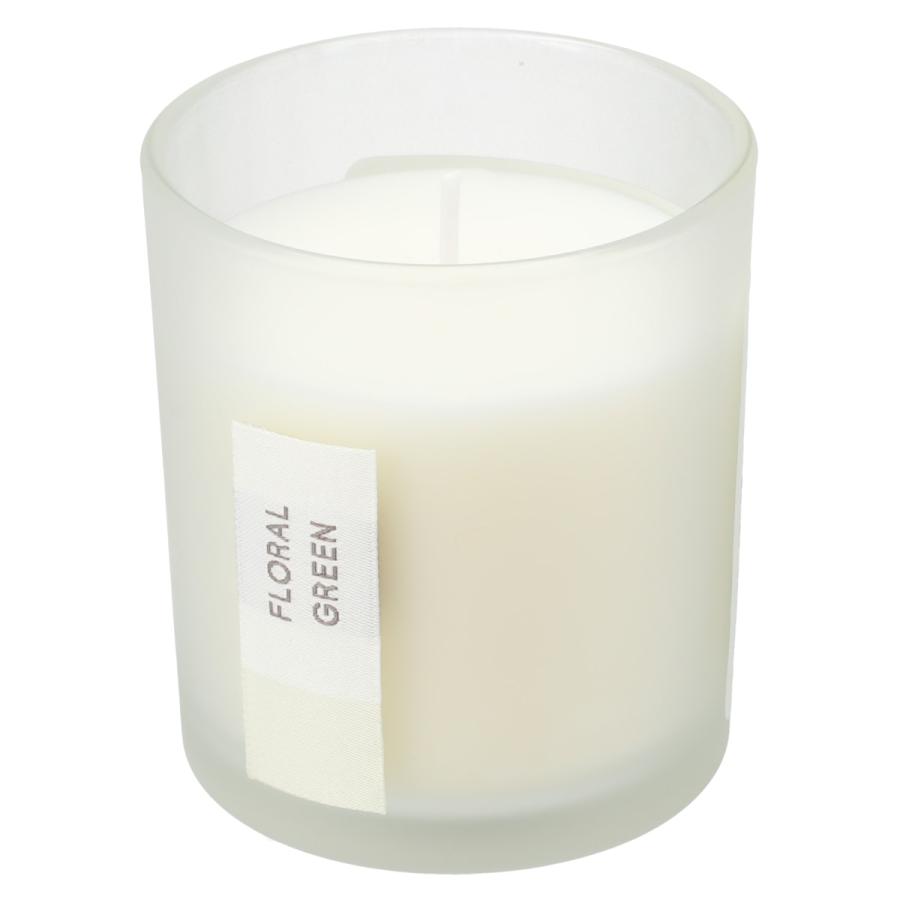 ニトリ グラスキャンドル(フローラルグリーン) アロマ インテリア 雑貨