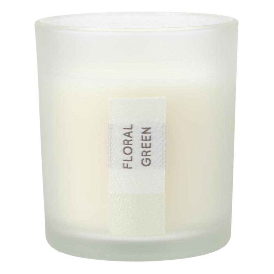 ニトリ グラスキャンドル(フローラルグリーン) アロマ インテリア 雑貨