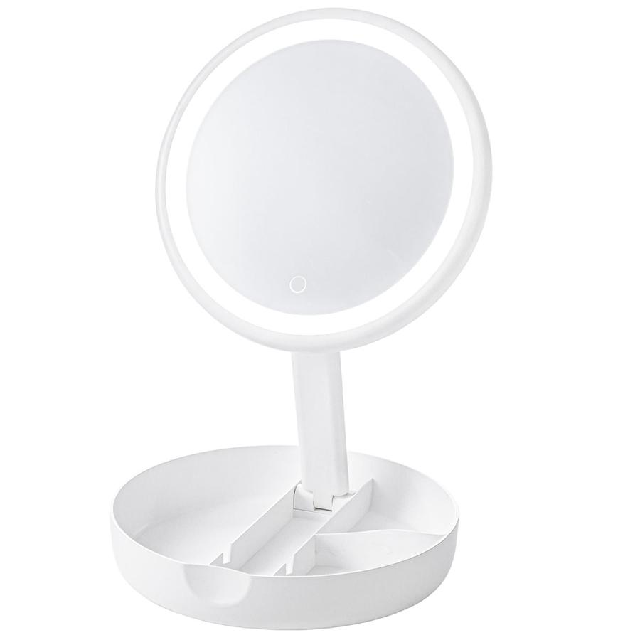ニトリ（NITORI） 化粧鏡 ミラー LED 充電式 LEDミラー スマホスタンド