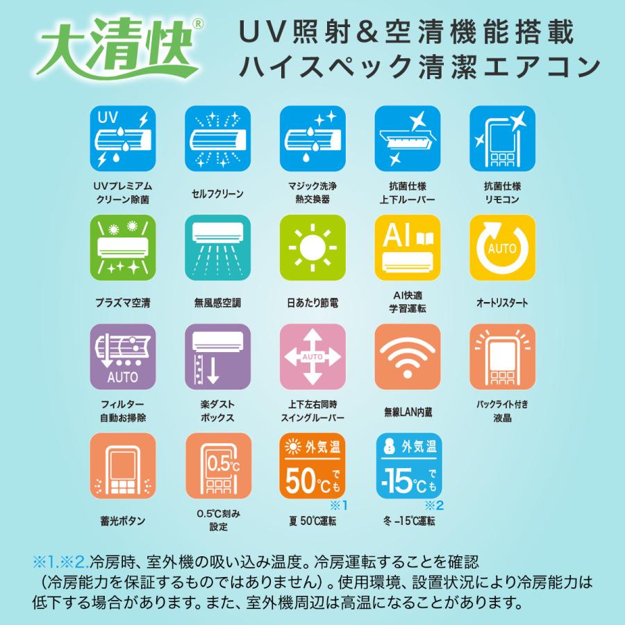 大清快 東芝 大清快プラズマ空清搭載エアコン 6畳用(RAS-K221DX) (標準