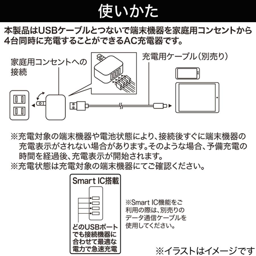 USB電源アダプター 4口(MSA043052) ニトリ : ニトリ Yahoo!店 - 通販