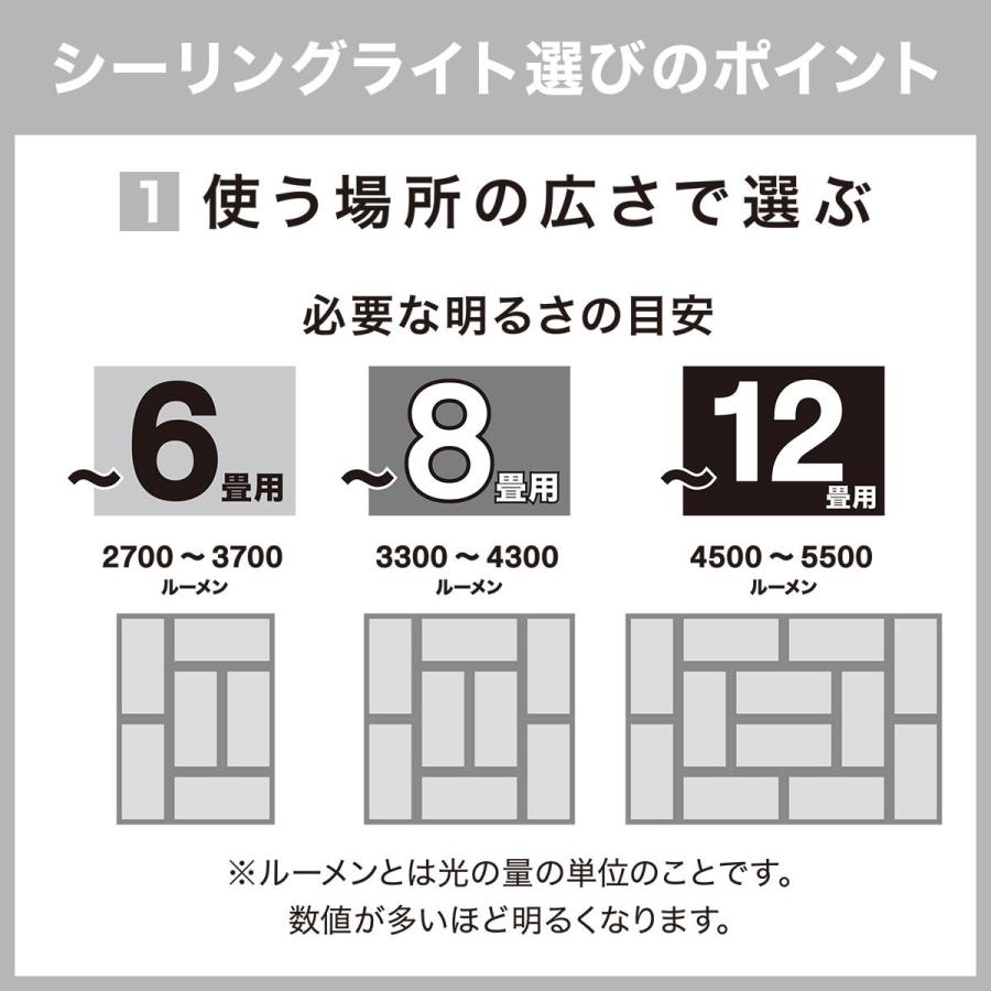LEDシーリングライト 天井照明 照明器具 調光調色 (ミアナ 12畳用