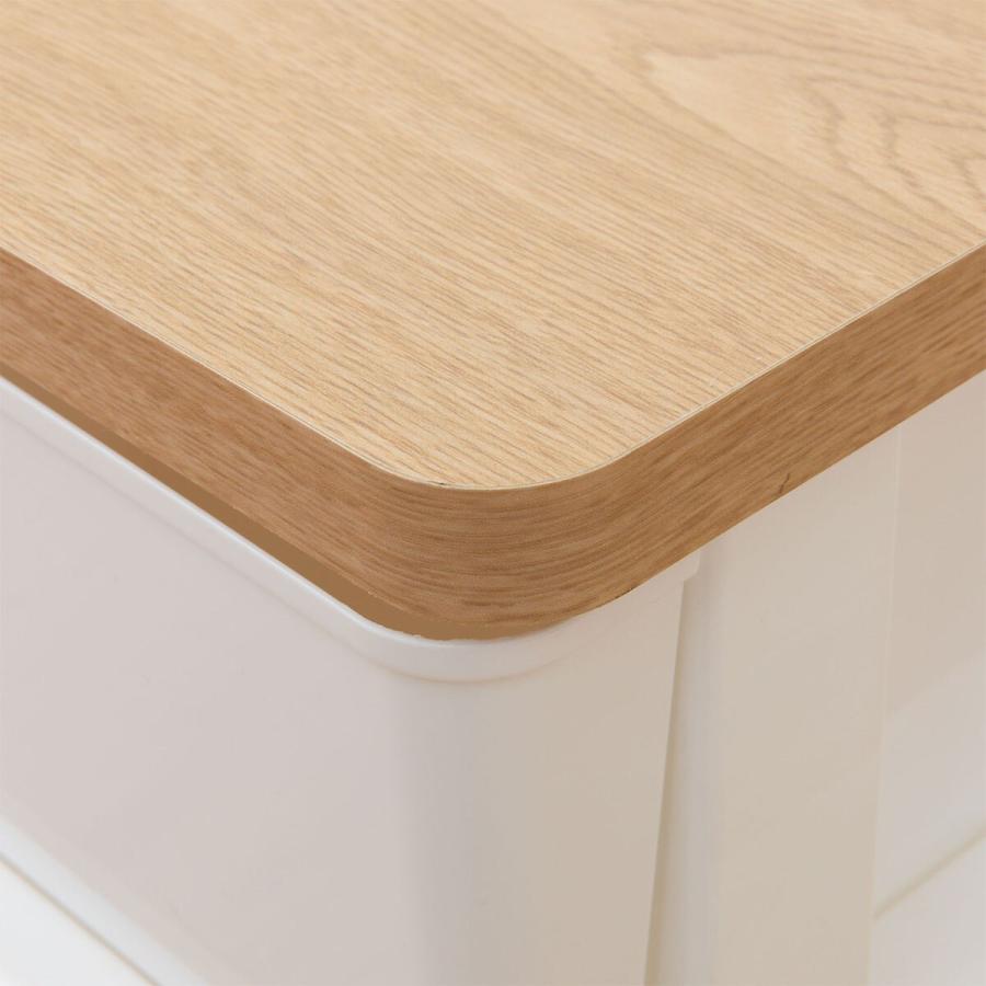 ニトリ（NITORI） 木目調天板チェスト 3段(FD-W3D ライトブラウン) 幅