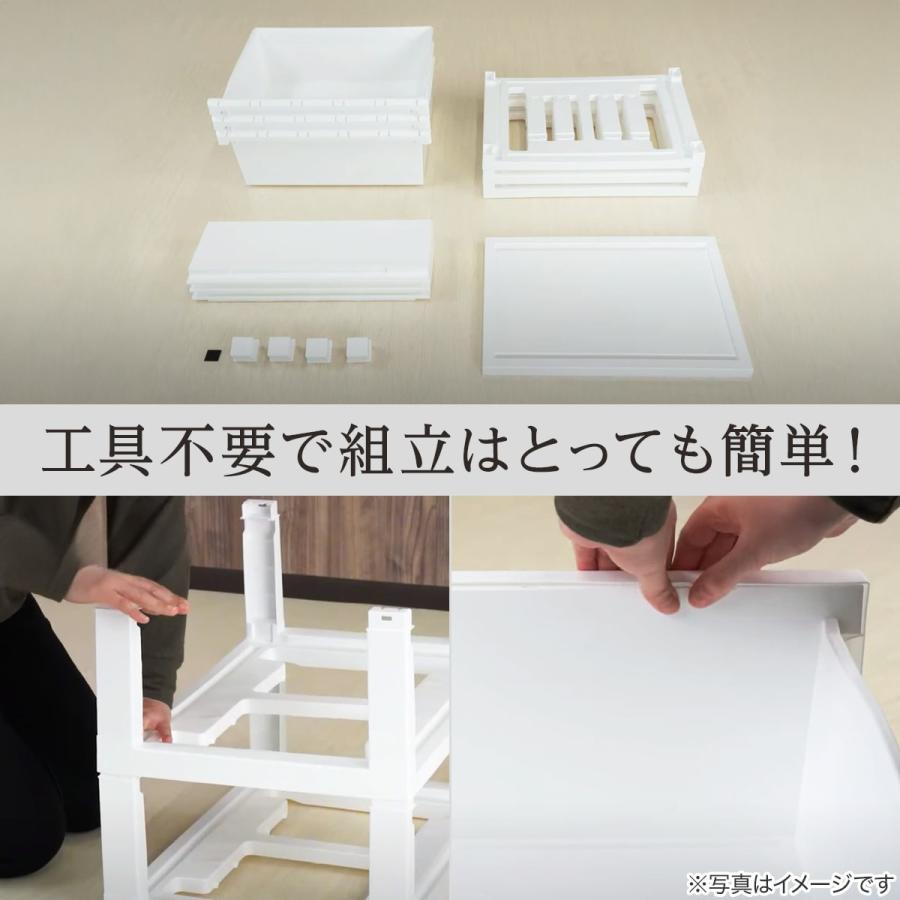 ニトリ（NITORI） 工具不要で組み立て簡単ワイドチェスト デコニーCV2