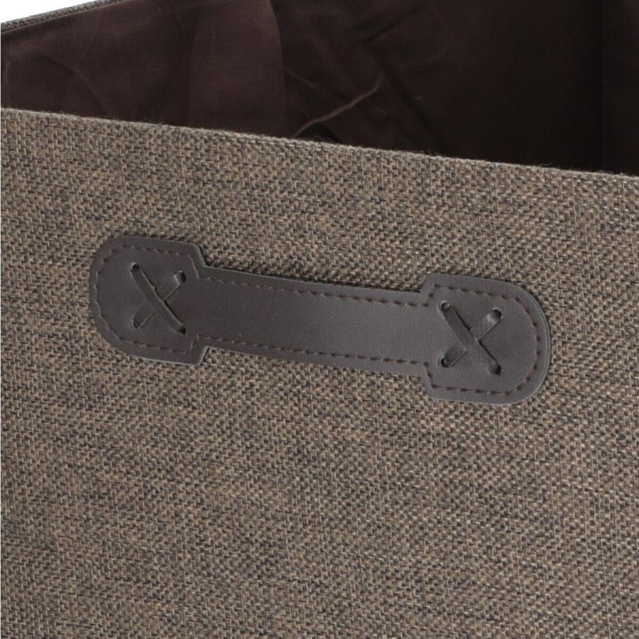 ニトリ（NITORI） ふた付き収納ボックス ファブ幅53cm(ダークブラウン