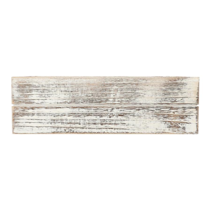【中古】幅100x160cm 銀色 2番➕木色24番 ニトリ（NITORI） 木製ボックス シャック2 よこ型ハーフ ホワイト