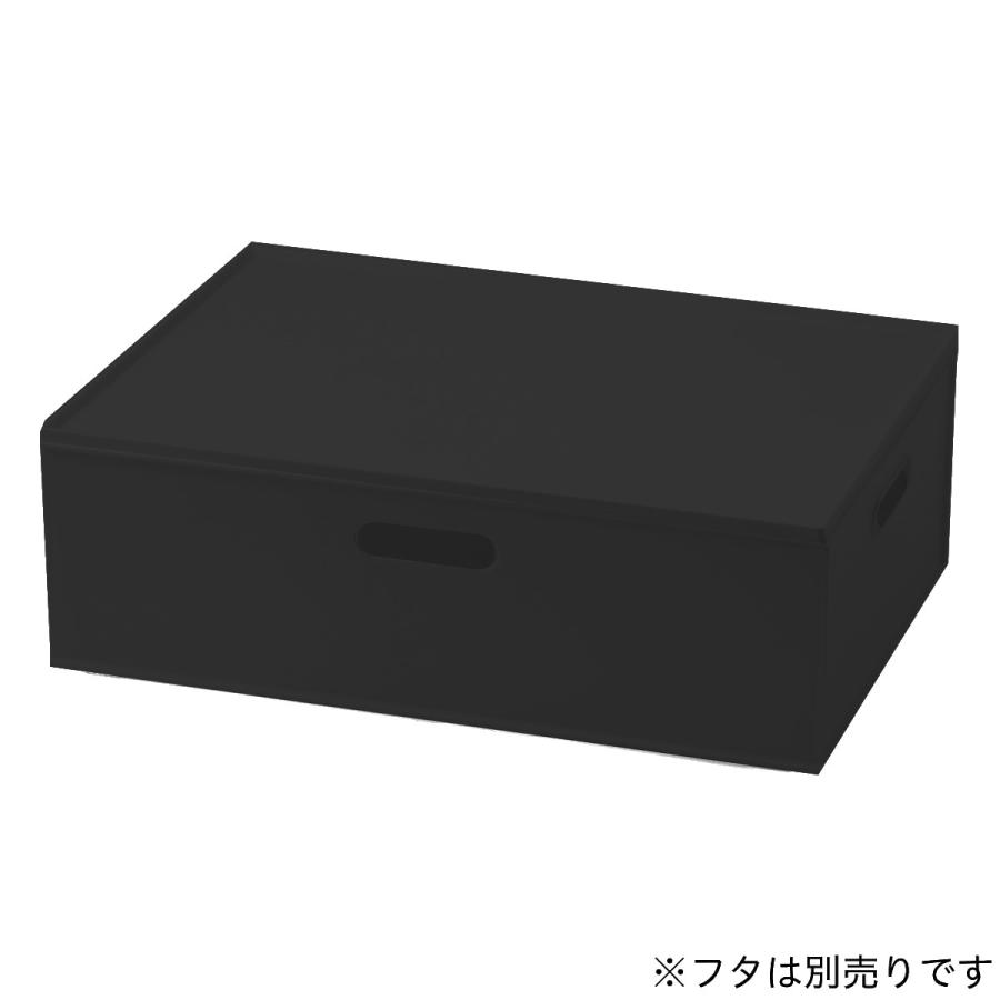 ニトリ（NITORI） 収納ケース Nインボックス(W) たて型ハーフ ブラック