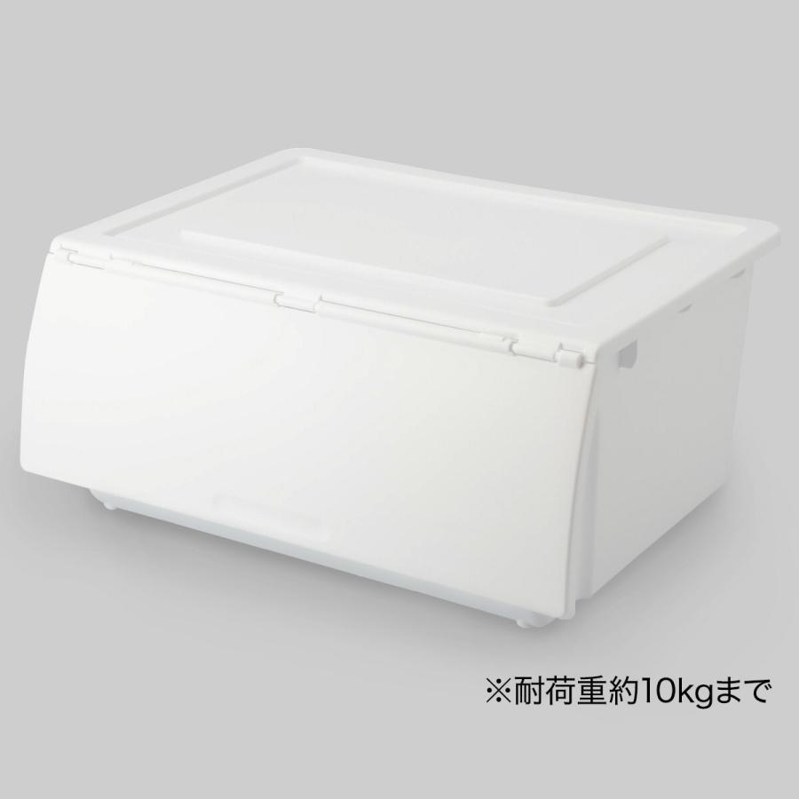 ニトリ 収納ケース Nフラッテレギュラー本体+フタセット(PWH) 幅