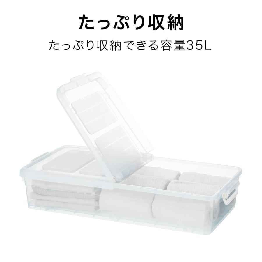 ニトリ ベッド下収納(2面開きキャスターつき) 幅80×奥行40×高さ ニトリ ベッド下収納(2面開きキャスターつき) 幅80×奥行40×高さ