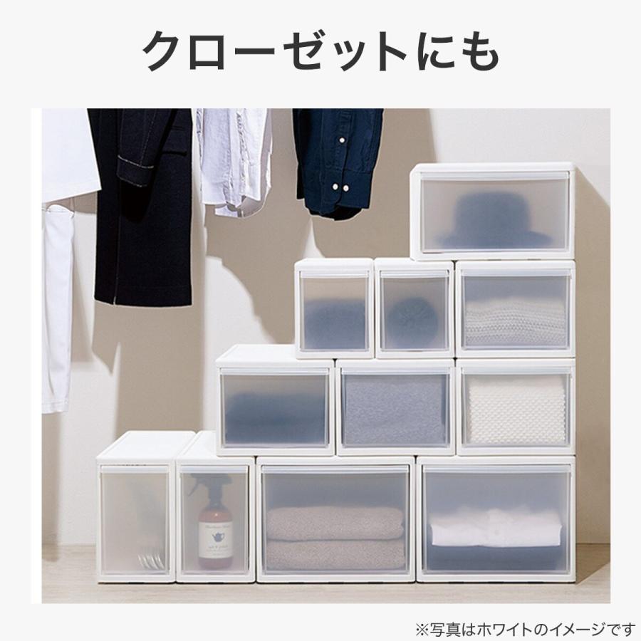 ニトリ（NITORI） 組み合わせて使える収納ケース(スリム Mサイズ DGY