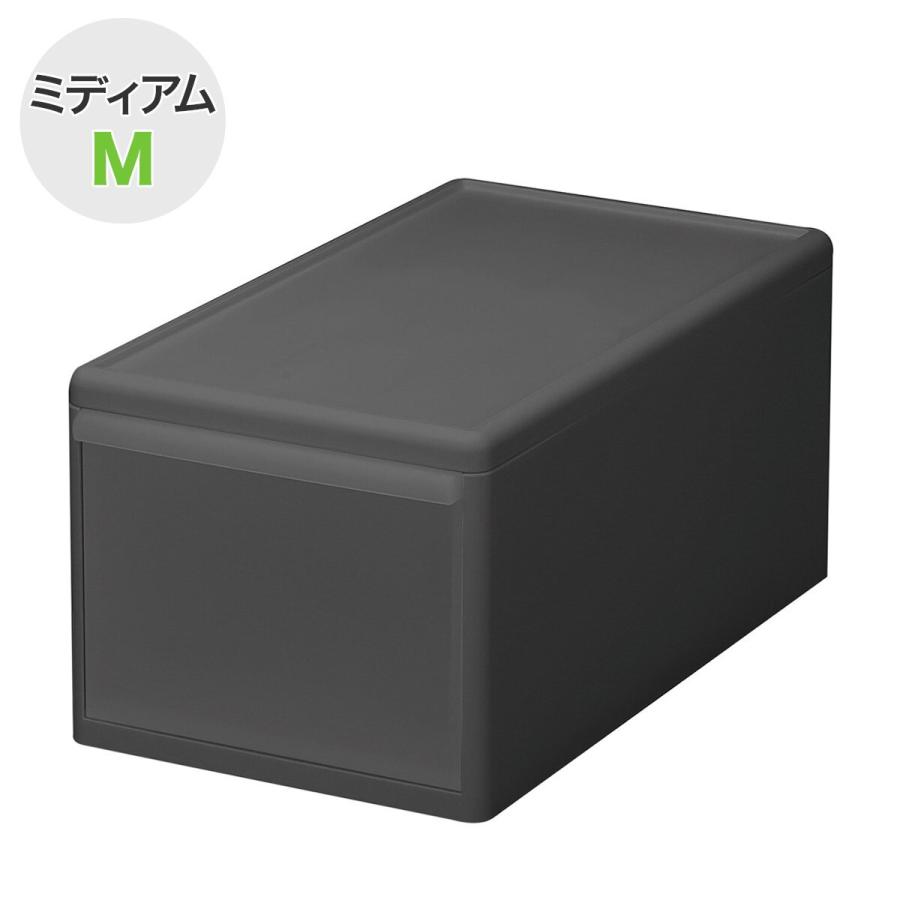 組み合わせて使える収納ケース(ミディアム Mサイズ幅25.5×高さ21.5cm DGY） ニトリ | ニトリ