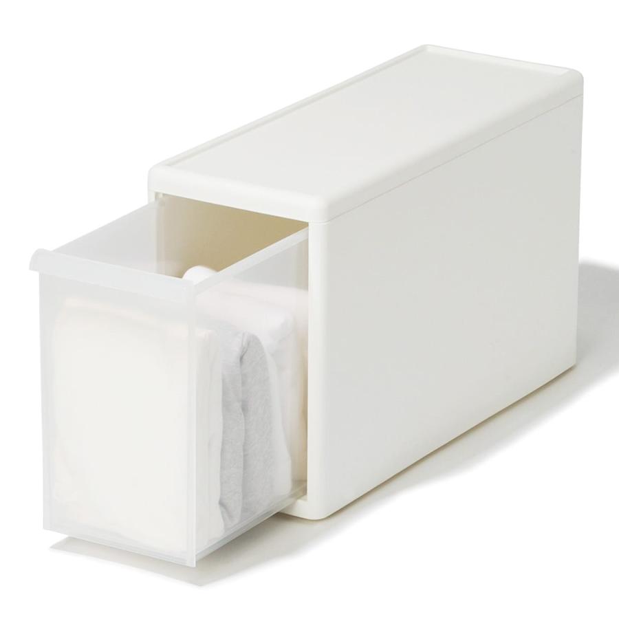 ニトリ Nitori 幅と高さを組み合わせて使える収納ケース 7点まとめ 幅と高さを組み合わせて使える収納ケース(スリム Mサイズ WH