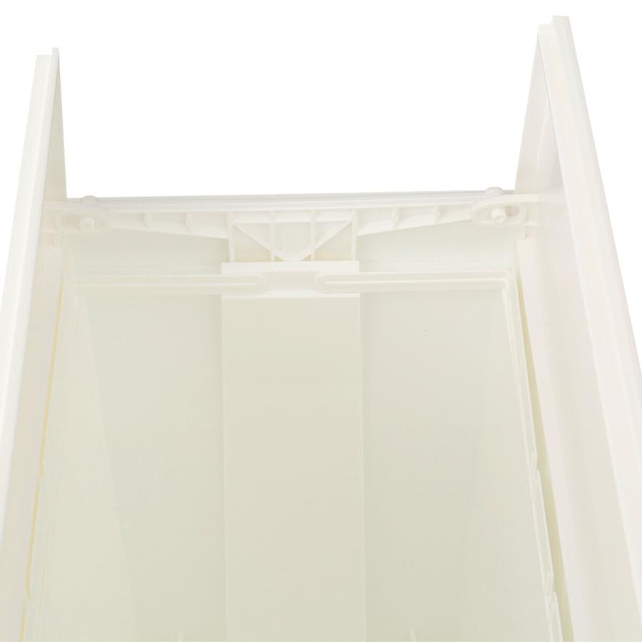 ニトリ 棚下でも使えるペダルペール(45L ホワイト) : ニトリ