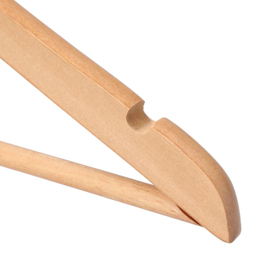 ニトリ（NITORI） かさばりにくい木製ハンガー(ユーカリ 幅38cm 5本組