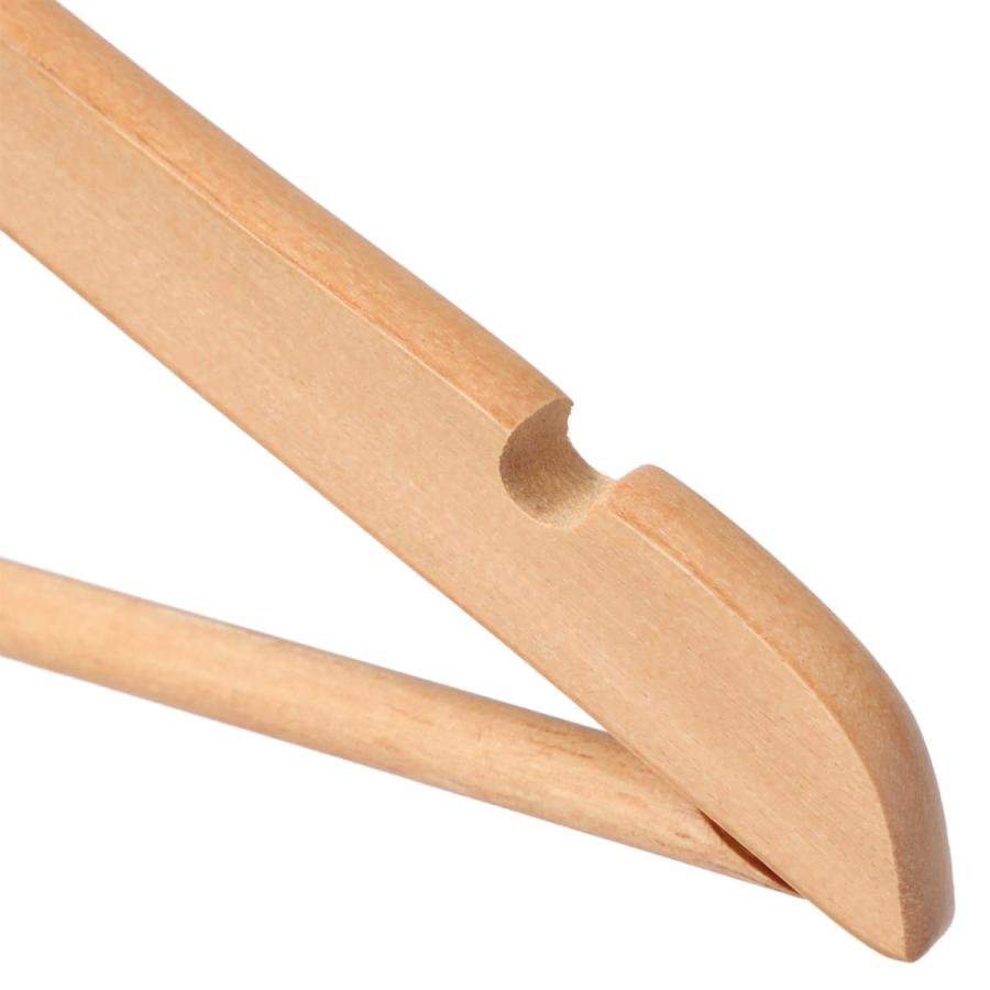 ニトリ（NITORI） かさばりにくい木製ハンガー(ユーカリ 幅45cm 5本組