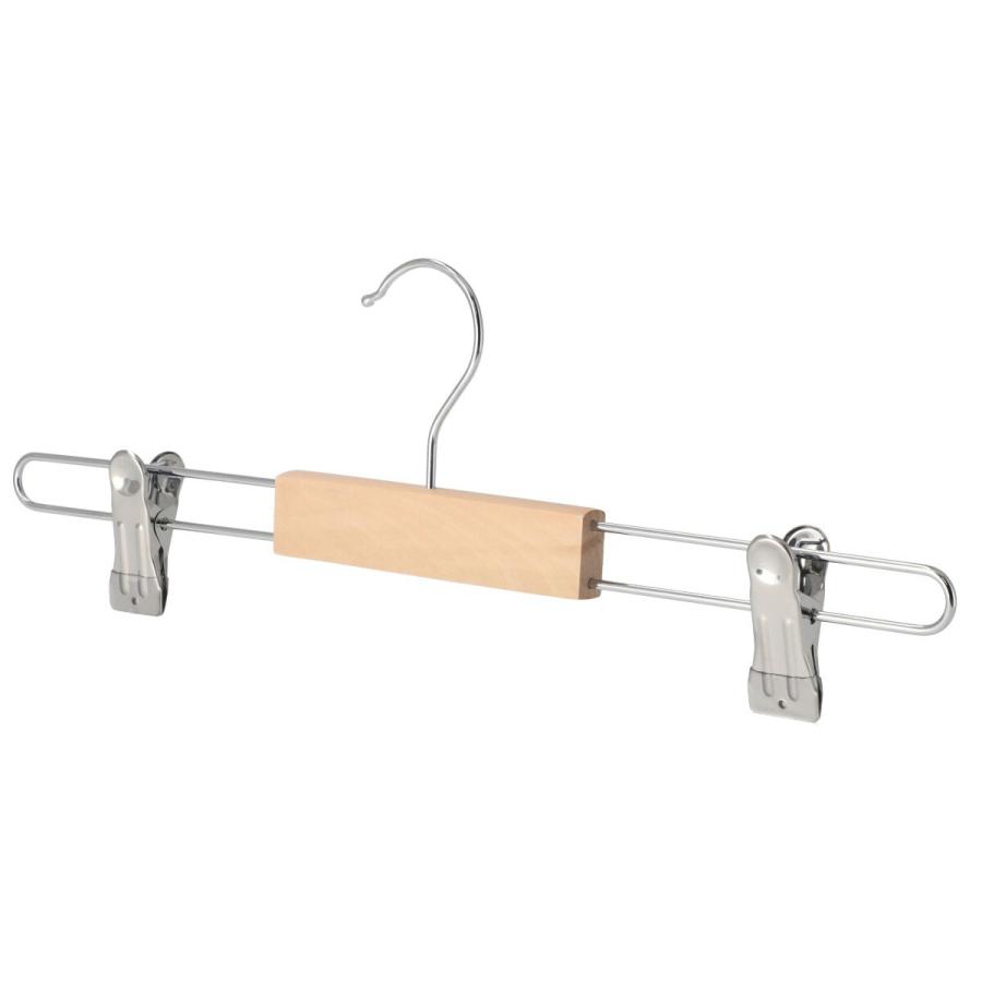 ニトリ（NITORI） スカートズボン木製ハンガー(ロータス 幅36cm 3本組