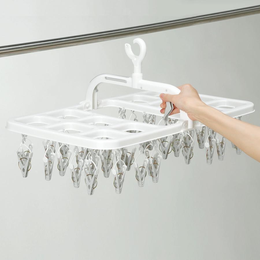 簡単取り込みハンガー 40ピンチ グレー 玄関先迄納品 新作製品 世界最高品質人気 ニトリ