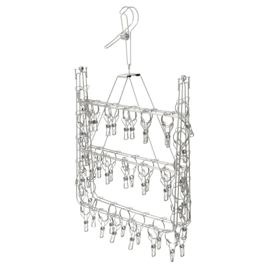 ニトリ（NITORI） オールステンレス角ハンガー(52ピンチ) : ニトリ