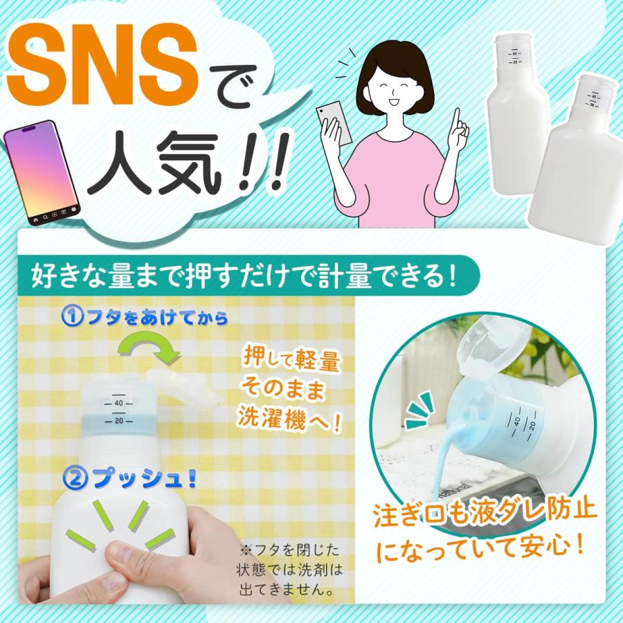 ニトリ（NITORI） 押して計量詰め替え洗剤ボトル(600mL) : ニトリ