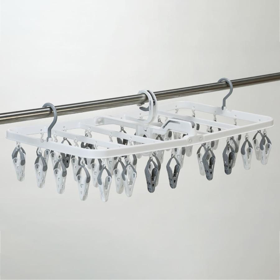 ニトリ（NITORI） 簡単取り込み干し分けハンガー(40ピンチ) : ニトリ