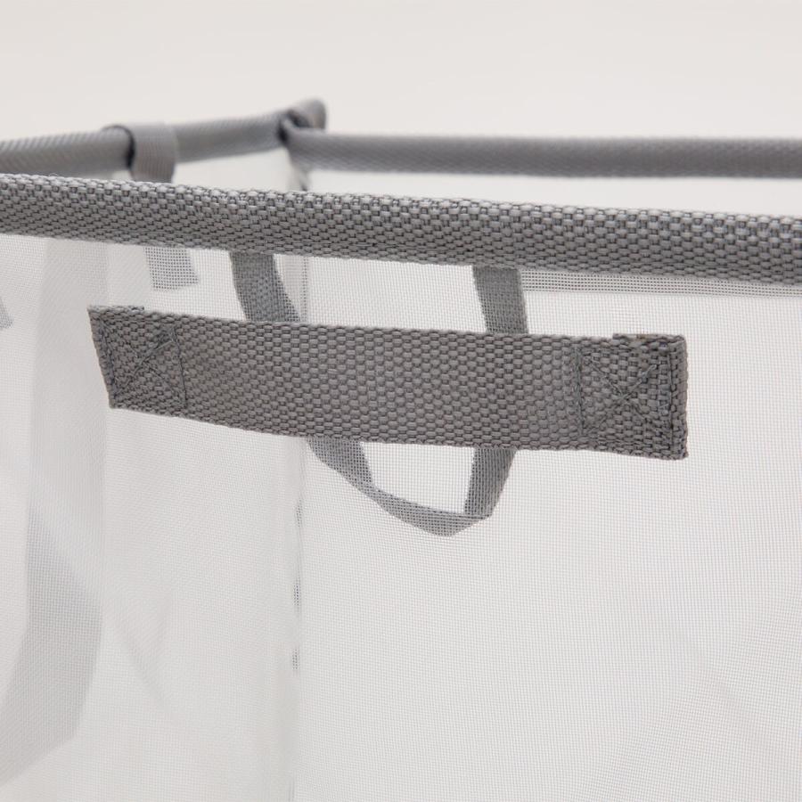 ニトリ ニトリ 折りたたみメッシュバスケット(L グレー YT01) 幅33×奥行