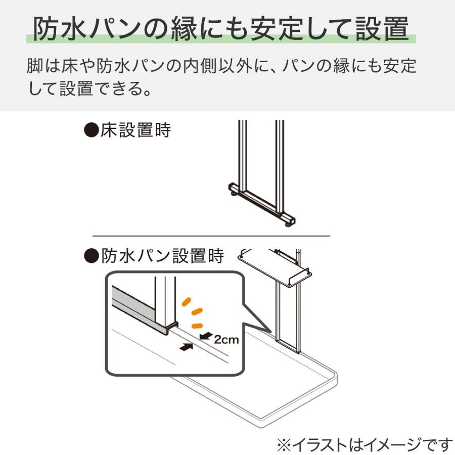 ニトリ 突っ張り洗濯機ラック(ホワイトウォッシュ BH07 ニトリ 突っ張り洗濯機ラック(ホワイトウォッシュ BH07