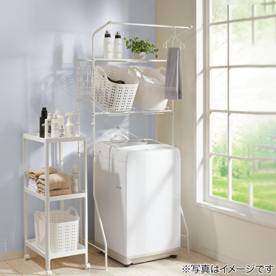ニトリ 洗濯機ラック(DK003 ホワイト) 幅65〜95×奥行52×高さ ニトリ 洗濯機ラック(DK003 ホワイト) 幅65〜95×奥行52×高さ
