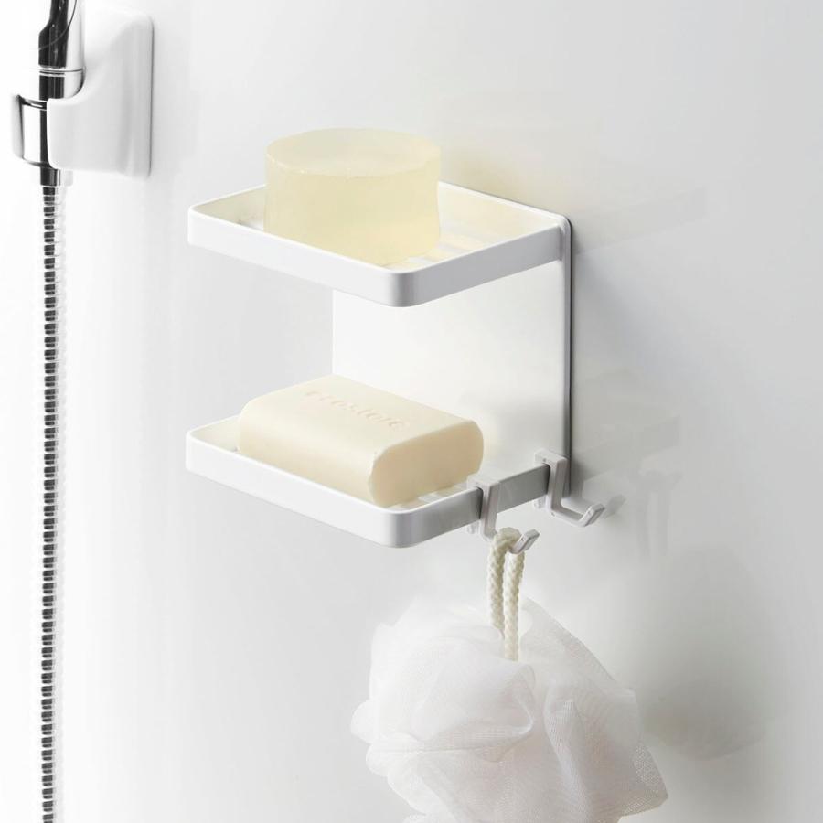 ニトリ マグネットバスルームソープトレー(2段 ホワイト