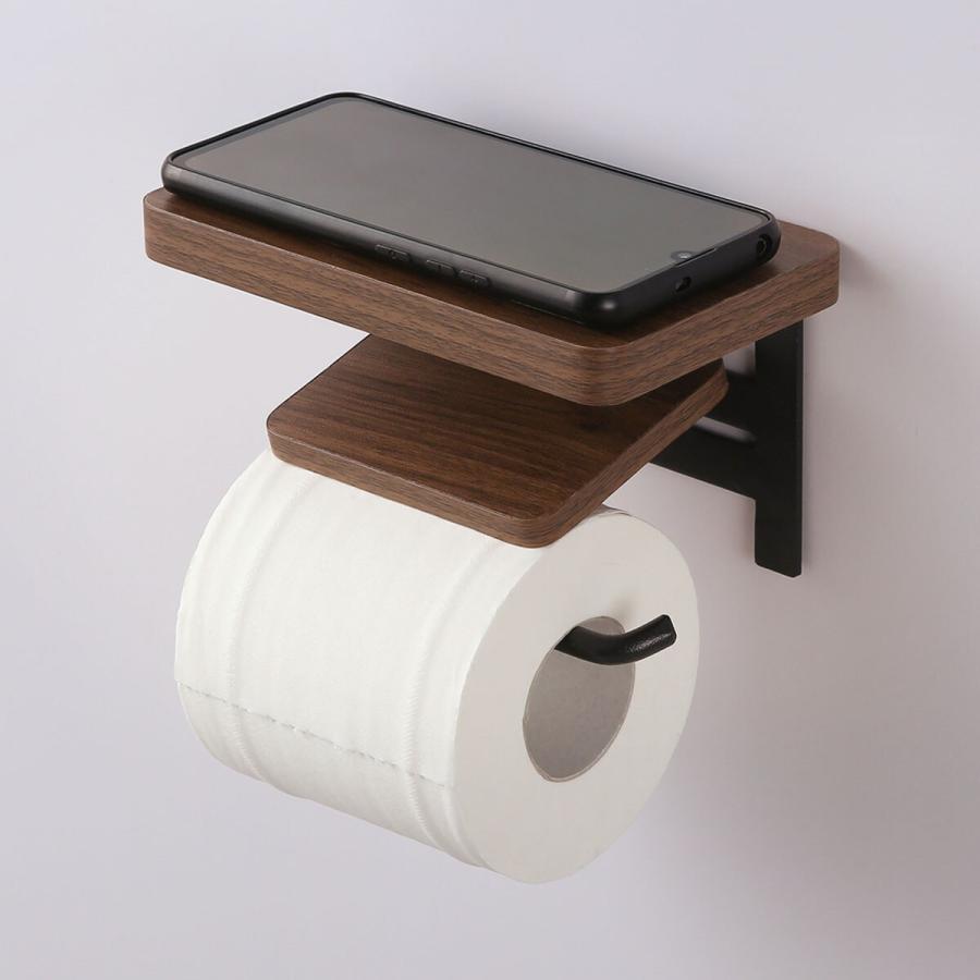 ニトリ（NITORI） 木製棚付トイレットペーパーホルダー(1連 ミドル