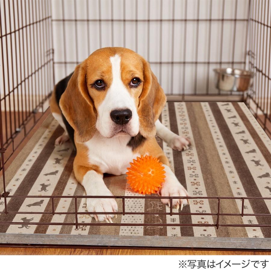 90cm200cm ペットとの生活をもっと自由に ペットマット ニトリ（NITORI） 防滑マット(90×120cm ギャベBR) : ニトリ Yahoo!店
